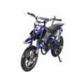 Kinder-Crossbike Gepard, Benzin-Kindermotorrad, 2-Takt-Motor, 49 ccm, ab 6 Jahren, Tuning-Kupplung (Blau)