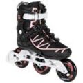 Inlineskates POWERSLIDE "Phuzion Argon Coral 100" Gr. 37, bunt (schwarz, weiß, rosé), Inlineskates_Rollschuhe_Schlittschuhe, 37, Kunstfaser