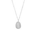 Female Silhouette Necklace Silver Single