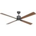 Deckenventilator Eco Neo iii 152 bg Schwarz / Teak