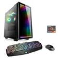 CSL Gaming-PC "Aqueon A99344 Extreme Edition" Computer Gr. Microsoft Windows 11 Home (64 Bit), 32 GB RAM 2000 GB SSD, schwarz