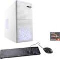 CSL Gaming-PC "Sprint V28123" Computer Gr. Microsoft Windows 11 Home (64 Bit), 16 GB RAM 1000 GB SSD, weiß