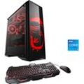 CSL Gaming-PC "Hydrox V25630 MSI Dragon Advanced Edition" Computer Gr. Microsoft Windows 11 Home (64 Bit), 16 GB RAM 500 GB SSD, schwarz Gaming PCs