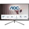 AOC LCD-Monitor "U32U1", G (A-G), Monitore, silber (silberfarben, schwarz)B:71,81cm H:41,42cm T:7,50cm