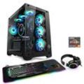 CSL Gaming-PC "Aerion A56316 Advanced Edition", schwarz, Microsoft Windows 11 Home (64 Bit), 32 GB RAM 1000 GB SSD, Computer