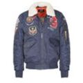 Bomberjacke TOP GUN "TG23002" Gr. 52 (L), blau (navy) Herren Jacken