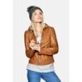 Lederjacke MAZE "Keys" Gr. L, braun (cognac) Damen Jacken