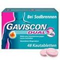 GAVISCON Dual Kautabletten mit Zweifachwirkung gegen Sodbrennen (48 St.) 48 St