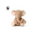 WWF Cub Club - Ebu der Elefant (beige, 22cm) mit Knisterohren Kuscheltier Stofftier für Kleinkinder