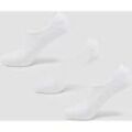 MP Unisex Invisible Socks (3 Pack) - White - UK 2-5