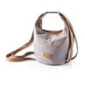 Arrows Schulter- und Rucksacktasche "Emmi", Canvas (Farbe: grau)