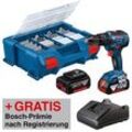 AKTION: BOSCH Professional GSB 18V-55 Akku-Schlagbohrschrauber-Set 18,0 V, mit 2 Akkus mit Prämie nach Registrierung