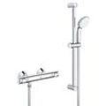 Grohe Precision Flow Brausethemostat 34841000 chrom, Aufputz, mit Vitalio Go Brausegarnitur