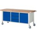 Rau Werkbank Serie Basic-8-MS Modell 8569, 200 x 88 x 70 cm