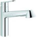 Grohe Spültisch-Armatur EHM Eurodisc Cosmopolitan chrom, mit herausziehbarer Handbrause, 32257002