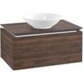 Villeroy & Boch Legato Waschtischunterschrank B569L0VH 80x38x50cm, mit LED-Beleuchtung, Arizona Oak