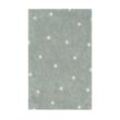 Lorena Canals - Mini Dot Teppich, 100 x 150 cm, blue sage / natur