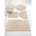 Badematte GRUND Badematten Gr. halbrund (50cm x 80cm),, beige (natur)