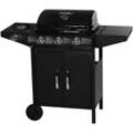 Habitat Et Jardin - Gasgrill 'Festa 4' - 4 Brenner, davon 1 Seitenbrenner - 10,5 kW - Schwarz