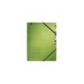 Ordnungsmappe DIN A4 350g/m² Pendareckarton recycelt Farbe: grün Farbe des Fächerblocks: mehrfarbig 7 Fächer