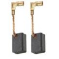 2x Schleifkohle 6mm x 9mm Kohlebürsten Motorkohlen 6 x 9 mm für Elektro-Werkzeug Motor kompatibel mit Makita CB458 CB459 CB460 CB461 194722-3 194723-1