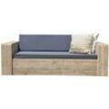 Wood4you - Loungesofa Washington - Industrieholz - inkl. Kissen, Outdoor, Balkon, Garten, Gartenmöbel, Garten Sofa-Set,