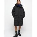 Mustang Parka Damen Baumwolle, schwarz