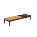 Gloster GRID Coffee Table Aluminium/Keramik/Teak 151x50x30 cm Java/Emperor Keramik/Aluminium