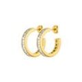 Brilliant Square Hoops 14K Gold Plated