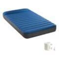 INTEX 64011 - Luftbett - Twin Dura-Beam Truaire inkl. USB-Luftpumpe (blau, 99x191x22cm) Luftmatratze Campingbett