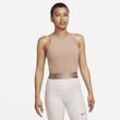 Nike Pro Dri-FIT Crop Top für Damen - Braun