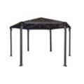 Palram - Canopia Monaco 4.5 X 3.9 Gartenpavillon, anthrazit, bronze