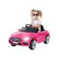 Kinder-Elektroauto Mercedes-Benz CLS 350 Coupé, lizenziert, 2 x 20 Watt Motoren, LED-Scheinwerfer (Pink)