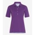 BRAX Damen Poloshirt Style CLEO, Violett, Gr. 34