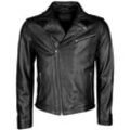 Bikerjacke JCC "8001", Herren, Gr. L, schwarz, Obermaterial: 100% Leder, Lamm/ Futter: 100% Polyester / Wattierung: 100% Polyester, Jacken