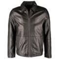 Bikerjacke JCC "Bruma", Herren, Gr. 48, schwarz, Obermaterial: 100% Leder, Schaf / Futter: 100% Polyester / Taschenfutter: 100% Baumwolle, Jacken