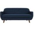 Design-Sofa 3 Plätze Blau YNOK