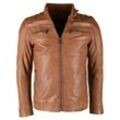 Lederjacke JCC "40700" Gr. 54, braun (cognac) Herren Jacken