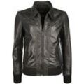 Blouson JCC "2999101-2", Damen, Gr. L, schwarz, Obermaterial 100% Leder, Futter: 100% Polyester, Jacken