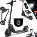 KESSER® E-Scooter mit Straßenzulassung 40km Reichweite Faltbarer Elektro 36V / 10 Ah Batterie Roller Belastung bis 120kg 450W Motor 10" Reifen LCD-Display und universelle Smartphonehalterung