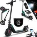 KESSER® E-Scooter mit Straßenzulassung 40km Reichweite Faltbarer Elektro 36V / 10 Ah Batterie Roller Belastung bis 120kg 450W Motor 10" Reifen LCD-Display und universelle Smartphonehalterung