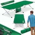 KESSER® Campingbett Klappbett Inkl.Tragetasche und Seitentasche Stabiles Feldbett 150 kg Belastbar Metallrohr 600D Oxfordgewebe Tragbar Liege Reise Bequem