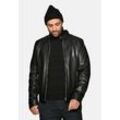 Bikerjacke JCC "31020355", Herren, Gr. 48, schwarz, Obermaterial: 100% Leder, Lamm / Futter: 100% Baumwolle / Ärmelfutter: 100% Polyester, mit Knopf, Jacken