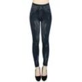 dy_mode Jeggings Damen Jeggings High Waist Leggings in Jeans Optik BequemJeansleggings mit elastischem Bund