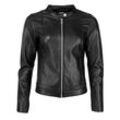 Lederjacke MAZE "Summerset", Damen, Gr. L, schwarz, Obermaterial: 100% Leder, Lamm / Futter: 100% Polyester, Jacken