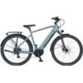 Prophete E-Bike Prophete E-Bike Entdecker 3.8, 8 Gang Shimano Altus Schaltwerk, Kettenschaltung, Mittelmotor, 540 Wh Akku, Pedelec, Elektrofahrrad für Herren, Trekkingrad, silberfarben