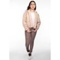 Lederjacke MAZE "42020132", Damen, Gr. L, beige (sand), Obermaterial: 100% Leder, Lammnappa / Innenfutter: 100% Polyester / Ärmelfutter: 100% Polyester, Jacken