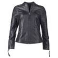 Bikerjacke JCC "DI-002", Damen, Gr. 36, schwarz, Oberstoff: 100% Lammleder / Futter: 100% Polyester, Jacken