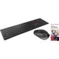 CHERRY JD-9500DE-2 + MCAFEE 1Y 3 USER Bluetooth® Tastatur, Maus-Set Deutsch, QWERTZ Schwarz