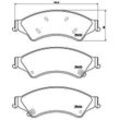 BREMBO Bremsbelagsatz, Scheibenbremse vorne rechts links mit Zubehör für FORD AUSTRALIA VW USA MAZDA 2HJ698137B MB3C2001AA AB3Z2V001A P 24 153